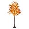5ft. Pre-Lit Burnt Orange Autumn Maple Artificial Fall Tree with 240 Warm White LED Lights